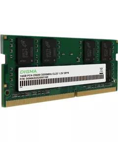 Купить Модуль памяти Digma 16Gb DDR4 3200MHz PC4-25600 CL22 SO-DIMM 260-pin 1.2В dual rank RTL [DGMAS43200016D], изображение 3 в компании Зеон