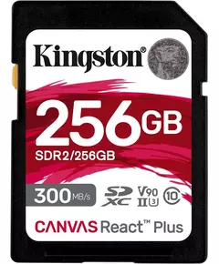 Купить Карта памяти SDXC Kingston 256Gb Canvas React Plus без адаптера [SDR2/256GB] в компании Зеон