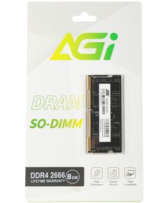 Купить Память AGI 8Gb SD138 DDR4 2666MHz PC4-21300 SO-DIMM 260-pin 1.2В RTL [AGI266608SD138], изображение 2 в компании Зеон