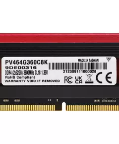 Купить Оперативная память Patriot Viper 4 64Gb Kit 2x32Gb DDR4 3600MHz PC4-28800 CL18 DIMM 288-pin 1.35В с радиатором RTL [PV464G360C8K], изображение 9 в компании Зеон