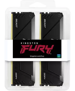 Купить Оперативная память Kingston Fury Beast RGB Gaming 64Gb 2x32Gb DDR4 3200MHz PC4-25600 CL16 DIMM 288-pin 1.35В dual rank с радиатором RTL [KF432C16BB2AK2/64], изображение 3 в компании Зеон