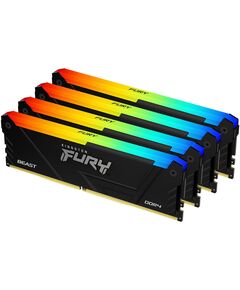 Купить Оперативная память Kingston Fury Beast Black RGB Gaming 128Gb Kit 4x32Gb DDR4 3200MHz PC4-25600 CL16 DIMM 288-pin 1.35В dual rank с радиатором RTL [KF432C16BB2AK4/128], изображение 2 в компании Зеон