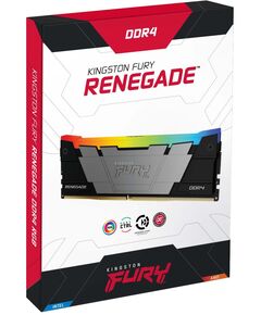 Купить Память Kingston Fury Renegade RGB Gaming 16Gb Kit 2x8Gb DDR4 3600MHz PC4-28800 CL16 DIMM 288-pin 1.35В kit dual rank с радиатором RTL [KF436C16RB2AK2/16], изображение 3 в компании Зеон