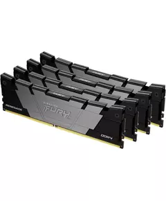 Купить Оперативная память Kingston Fury Renegade Black Gaming 32Gb Kit 4x8Gb DDR4 3200MHz PC4-25600 CL16 DIMM 288-pin 1.35В single rank с радиатором RTL [KF432C16RB2K4/32], изображение 2 в компании Зеон