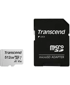 Купить Карта памяти microSDXC Transcend 512Gb 300S + адаптер [TS512GUSD300S-A] в компании Зеон