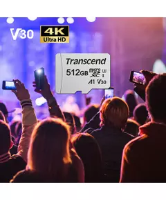 Купить Карта памяти microSDXC Transcend 512Gb 300S + адаптер [TS512GUSD300S-A], изображение 4 в компании Зеон