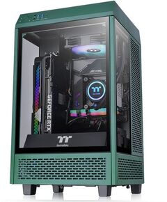 Купить Корпус Thermaltake The Tower 100 Racing Green без БП miniITX 1x120mm 3x140mm 2xUSB3.0 audio bott PSU [CA-1R3-00SCWN-00], изображение 2 в компании Зеон