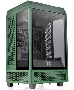 Купить Корпус Thermaltake The Tower 100 Racing Green без БП miniITX 1x120mm 3x140mm 2xUSB3.0 audio bott PSU [CA-1R3-00SCWN-00], изображение 5 в компании Зеон