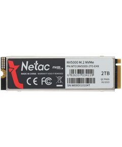 Купить SSD-накопитель Netac 2Tb NV5000 PCIe 4.0 x4 M.2 2280 [NT01NV5000-2T0-E4X], изображение 3 в компании Зеон