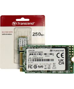 Купить SSD-накопитель Transcend 250Gb 425S SATA-III M.2 2242 0.3 DWPD [TS250GMTS425S] в компании Зеон