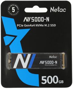 Купить SSD-накопитель Netac 500Gb NV5000-N PCIe 4.0 x4 M.2 2280 [NT01NV5000N-500-E4X], изображение 5 в компании Зеон