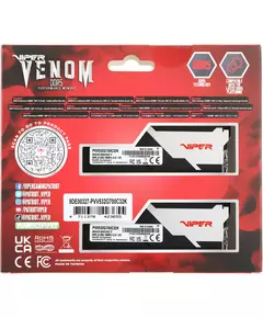 Купить Оперативная память Patriot Viper Venom Gaming 32Gb Kit 2x16Gb DDR5 7000MHz PC5-56000 CL32 DIMM 288-pin 1.45В с радиатором RTL [PVV532G700C32K], изображение 12 в компании Зеон