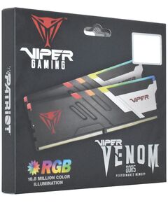 Купить Оперативная память Patriot Viper Venom RGB Gaming 32Gb Kit 2x16Gb DDR5 7200MHz PC5-57600 CL34 DIMM 288-pin 1.45В с радиатором RTL [PVVR532G720C34K], изображение 3 в компании Зеон