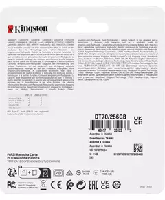 Купить Флеш-диск Kingston DataTraveler 70 256Gb Type-C USB3.2 черный [DT70/256GB], изображение 4 в компании Зеон