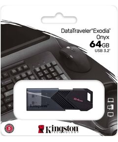 Купить Флеш-диск Kingston DataTraveler Exodia Onyx 64Gb USB3.2 черный [DTXON/64GB], изображение 3 в компании Зеон