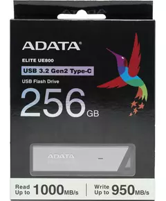 Купить Флеш-диск AData 256Gb UE800 Type-C USB3.2 серебристый [AELI-UE800-256G-CSG], изображение 6 в компании Зеон