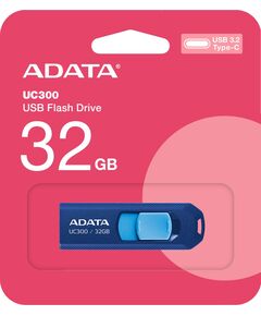 Купить Флеш-диск AData 32Gb UC300 Type-C USB3.2 синий/голубой [ACHO-UC300-32G-RNB/BU], изображение 2 в компании Зеон