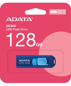 Купить Флеш-диск AData 128Gb Type-C USB3.2 синий/голубой [ACHO-UC300-128G-RNB/BU], изображение 2 в компании Зеон