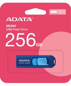 Купить Флеш-диск AData 256Gb UC300 Type-C USB3.2 синий/голубой [ACHO-UC300-256G-RNB/BU], изображение 4 в компании Зеон