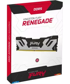 Купить Память Kingston Fury Renegade Silver/Black Gaming 24Gb DDR5 7200Hz PC5-57600 CL38 DIMM 288-pin 1.45В single rank с радиатором RTL [KF572C38RS-24], изображение 3 в компании Зеон