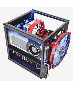 Купить Корпус Thermaltake Core V1 черный без БП miniITX 1x200mm 2xUSB3.0 audio bott PSU [CA-1B8-00S], изображение 5 в компании Зеон