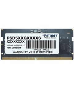 Купить Модуль памяти Patriot 8Gb DDR5 4800MHz PC5-38400 CL40 SO-DIMM 260-pin 1.1В single rank RTL [PSD58G480041S] в компании Зеон