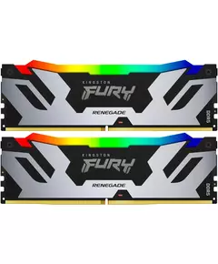 Купить Оперативная память Kingston Fury Renegade XMP RGB Gaming 48Gb Kit 2x24Gb DDR5 7200MHz PC5-57600 CL38 DIMM 288-pin 1.45В kit single rank с радиатором RTL [KF572C38RSAK2-48] в компании Зеон