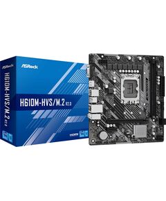 Купить Материнская плата ASRock H610M-HVS/M.2 R2.0 Soc-1700 Intel H610 2xDDR4 mATX AC97 8ch(7.1) GbLAN+VGA+HDMI, изображение 6 в компании Зеон