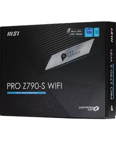 Купить Материнская плата MSI PRO Z790-S WIFI Soc-1700 Intel Z790 4xDDR5 ATX AC97 8ch(7.1) 2.5Gg RAID+HDMI+DP, изображение 2 в компании Зеон