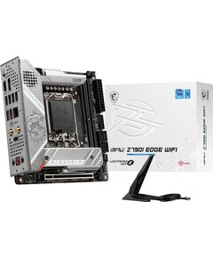 Купить Материнская плата MSI MPG Z790I EDGE WIFI Soc-1700 Intel Z790 2xDDR5 mini-ITX AC97 8ch(7.1) 2.5Gg RAID+HDMI+DP в компании Зеон