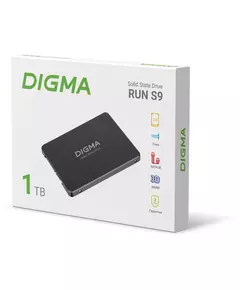 Купить SSD-накопитель Digma 1Tb Run S9 SATA-III 2.5" [DGSR2001TS93T], изображение 2 в компании Зеон