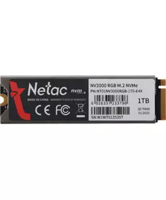 Купить SSD-накопитель Netac 1Tb NV3000 RGB PCIe 3.0 x4 M.2 2280 [NT01NV3000RGB-1T0-E4X], изображение 3 в компании Зеон