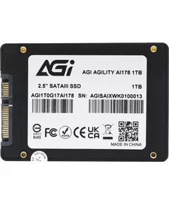 Купить SSD-накопитель AGI 1Tb AI178 SATA-III 2.5" [AGI1T0G17AI178], изображение 2 в компании Зеон