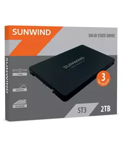 Купить SSD-накопитель SunWind 2Tb SATA-III ST3 2.5" [SWSSD002TS2] в компании Зеон