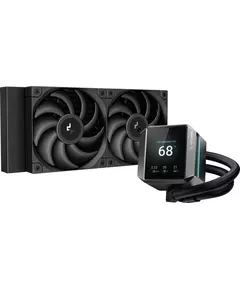 Купить Система водяного охлаждения Deepcool Mystique 240 Soc-AM5/AM4/1151/1200/1700 черный 4-pin 36.49dB Al LCD 1543gr RTL [R-LX550-BKDSNC-G-1] в компании Зеон