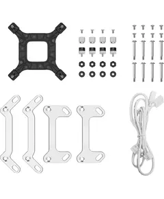Купить Система водяного охлаждения Deepcool LT240 ARGB Soc-AM5/AM4/1151/1200/1700 белый 4-pin 38.71dB Al 1504gr RTL [R-LT240-WHAMNC-G-1], изображение 4 в компании Зеон