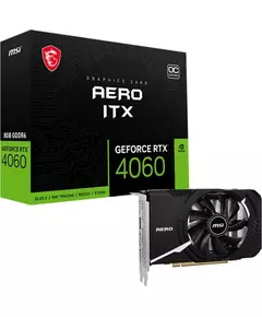 Купить Видеокарта MSI GeForce RTX 4060 8Gb PCI-E 4.0 128bit GDDR6 2490/17000 HDMIx1 DPx3 HDCP RTL [RTX 4060 AERO ITX 8G OC] в компании Зеон