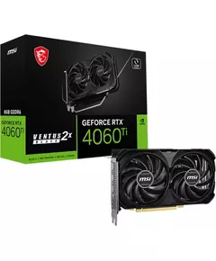 Купить Видеокарта MSI GeForce RTX 4060TI 8Gb PCI-E 4.0 128bit GDDR6 2535/18000 HDMIx1 DPx3 HDCP RTL [RTX 4060 TI 8G VENTUS 2X BL E1], изображение 2 в компании Зеон