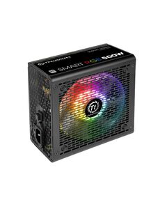 Купить Блок питания Thermaltake Smart RGB 500 ATX 500W 80+ 24pin APFC 120mm fan color LED 6xSATA RTL [PS-SPR-0500NHSAWE-1], изображение 2 в компании Зеон