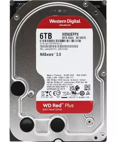 Купить Жесткий диск Western Digital 6Tb NAS Red Plus SATA-III 5640rpm 256Mb 3.5" [WD60EFPX], изображение 4 в компании Зеон