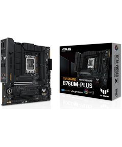 Купить Материнская плата Asus TUF GAMING B760M-PLUS Soc-1700 Intel B760 4xDDR5 mATX AC97 8ch(7.1) 2.5Gg RAID+HDMI+DP в компании Зеон