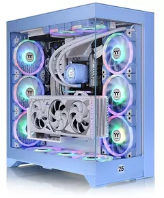 Купить Корпус Thermaltake CTE E660MX голубой без БП E-ATX 13x120mm 11x140mm 2xUSB3.0 audio bott PSU [CA-1Y3-00MFWN-01], изображение 4 в компании Зеон