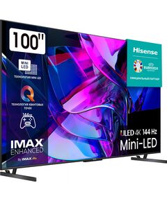 Купить ЖК-телевизор Hisense 100U7KQ 100" QLED 4K Ultra HD 120Hz DVB-T DVB-T2 DVB-C DVB-S DVB-S2 USB WiFi Smart TV темно-серый, изображение 3 в компании Зеон