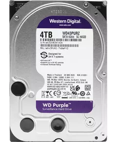 Купить Жесткий диск Western Digital 4Tb Surveillance Purple SATA-III (5400rpm) 256Mb 3.5" [WD43PURZ], изображение 4 в компании Зеон