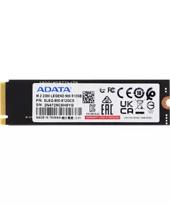 Купить SSD-накопитель AData 512Gb Legend 900 PCIe 4.0 x4 M.2 2280 [SLEG-900-512GCS] в компании Зеон