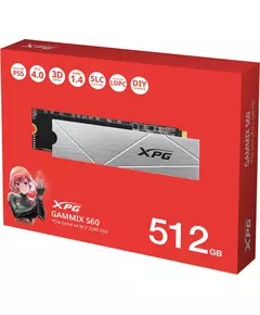 Купить SSD-накопитель AData 512Gb Gammix S60 XPG PCIe 4.0 x4 M.2 2280 [AGAMMIXS60-512G-CS], изображение 8 в компании Зеон