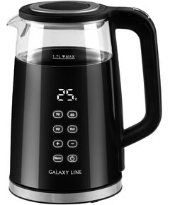 Купить Чайник Galaxy Line GL0342 1.7л. 2200Вт черный корпус: стекло/пластик, изображение 5 в компании Зеон