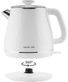 Купить Чайник Galaxy Line GL0331 1.8л. 2200Вт белый корпус: пластик, изображение 3 в компании Зеон