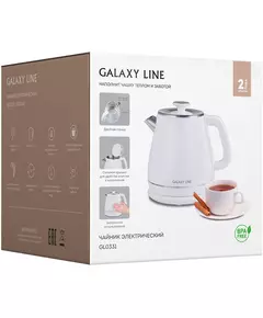 Купить Чайник Galaxy Line GL0331 1.8л. 2200Вт белый корпус: пластик, изображение 5 в компании Зеон