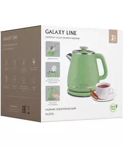 Купить Чайник Galaxy Line GL0331 1.8л. 2200Вт зеленый корпус: пластик, изображение 5 в компании Зеон